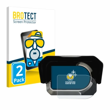 Vorderseite einer Produktverpackung mit dem Markenlogo BROTECT. Daneben ist das Gerät Kymco CV3 mit dem zugehörigen Displaysch