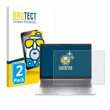 Vorderseite einer Produktverpackung mit dem Markenlogo BROTECT. Daneben ist das Gerät HP EliteBook 630 G11 mit dem zugehörigen