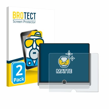 Vorderseite einer Produktverpackung mit dem Markenlogo BROTECT. Daneben ist das Gerät Lexus LBX 2024 mit dem zugehörigen Displ