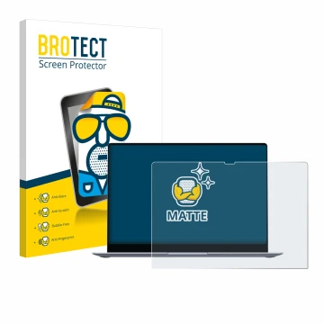 Vorderseite einer Produktverpackung mit dem Markenlogo BROTECT. Daneben ist das Gerät Samsung Galaxy Book4 Edge 16