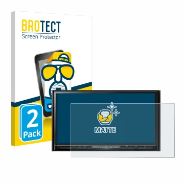 Vorderseite einer Produktverpackung mit dem Markenlogo BROTECT. Daneben ist das Gerät Pioneer AVH-Z9200DAB mit dem zugehörigen