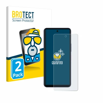 Vorderseite einer Produktverpackung mit dem Markenlogo BROTECT. Daneben ist das Gerät Telekom T Phone 2 Pro mit dem zugehörige