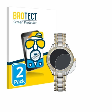 Vorderseite einer Produktverpackung mit dem Markenlogo BROTECT. Daneben ist das Gerät Citizen Eco Drive FE1234-50L mit dem zug