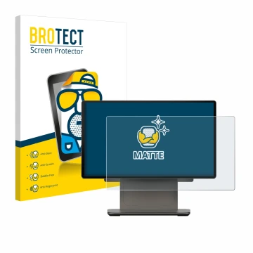 Vorderseite einer Produktverpackung mit dem Markenlogo BROTECT. Daneben ist das Gerät Sunmi D3 PRO mit dem zugehörigen Display