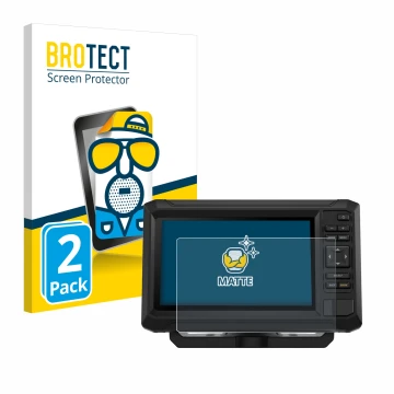 Vorderseite einer Produktverpackung mit dem Markenlogo BROTECT. Daneben ist das Gerät Garmin ECHOMAP UHD2 7