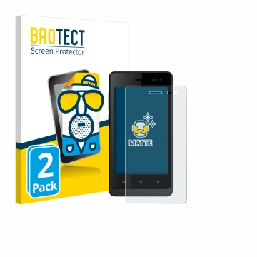 Vorderseite einer Produktverpackung mit dem Markenlogo BROTECT. Daneben ist das Gerät Logicom Wave 2 mit dem zugehörigen Displ