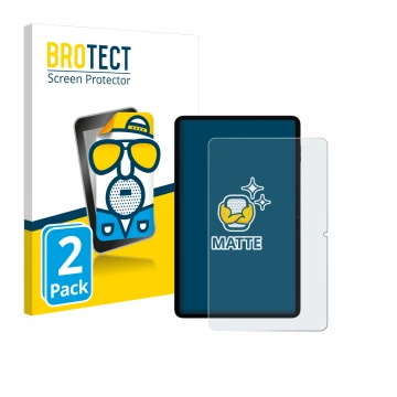 Vorderseite einer Produktverpackung mit dem Markenlogo BROTECT. Daneben ist das Gerät Blackview Tab 18 mit dem zugehörigen Dis