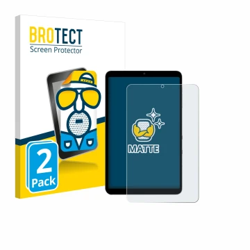 Vorderseite einer Produktverpackung mit dem Markenlogo BROTECT. Daneben ist das Gerät Alldocube iPlay 60 Mini Pro mit dem zuge