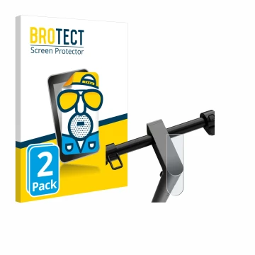 Vorderseite einer Produktverpackung mit dem Markenlogo BROTECT. Daneben ist das Gerät Navee S65 mit dem zugehörigen Displaysch