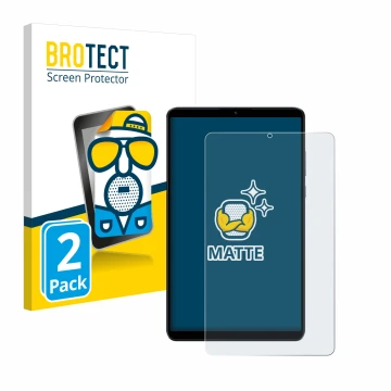 Vorderseite einer Produktverpackung mit dem Markenlogo BROTECT. Daneben ist das Gerät Xiaomi Redmi Pad SE 8.7 4G mit dem zugeh