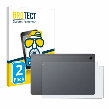Vorderseite einer Produktverpackung mit dem Markenlogo BROTECT. Daneben ist das Gerät Alldocube iPlay 60 Mini Pro (Rückseite) 