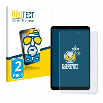 Vorderseite einer Produktverpackung mit dem Markenlogo BROTECT. Daneben ist das Gerät Alldocube iPlay 60 mini Turbo mit dem zu