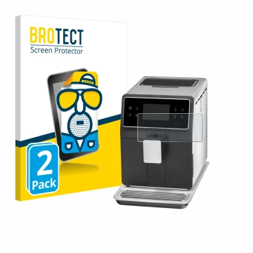 Vorderseite einer Produktverpackung mit dem Markenlogo BROTECT. Daneben ist das Gerät WMF Perfection 880L mit dem zugehörigen 