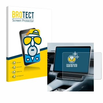 Vorderseite einer Produktverpackung mit dem Markenlogo BROTECT. Daneben ist das Gerät Polestar 4 2025 mit dem zugehörigen Disp