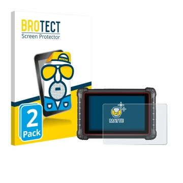 Vorderseite einer Produktverpackung mit dem Markenlogo BROTECT. Daneben ist das Gerät Autel MK900BT mit dem zugehörigen Displa