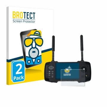 Vorderseite einer Produktverpackung mit dem Markenlogo BROTECT. Daneben ist das Gerät Toslon XR500 mit dem zugehörigen Display