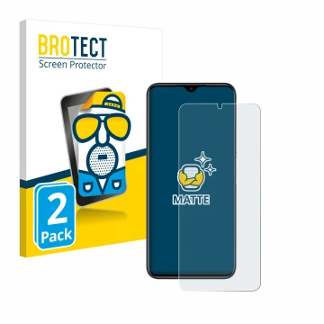 Vorderseite einer Produktverpackung mit dem Markenlogo BROTECT. Daneben ist das Gerät Doogee N50 Pro mit dem zugehörigen Displ