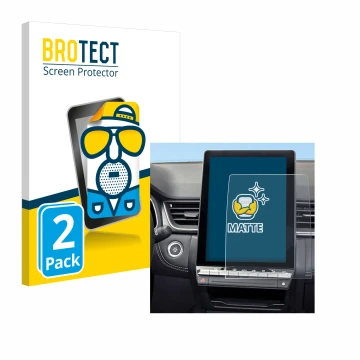 Vorderseite einer Produktverpackung mit dem Markenlogo BROTECT. Daneben ist das Gerät Renault Symbioz 2024 mit dem zugehörigen
