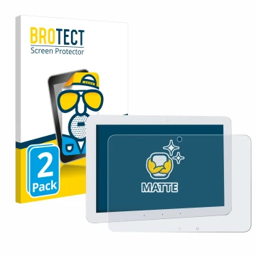 Vorderseite einer Produktverpackung mit dem Markenlogo BROTECT. Daneben ist das Gerät Amazon Echo Hub 8