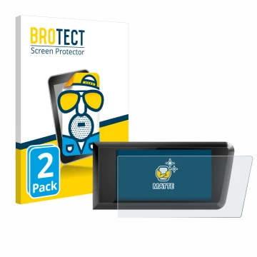 Vorderseite einer Produktverpackung mit dem Markenlogo BROTECT. Daneben ist das Gerät Bosch Purion 400 mit dem zugehörigen Dis