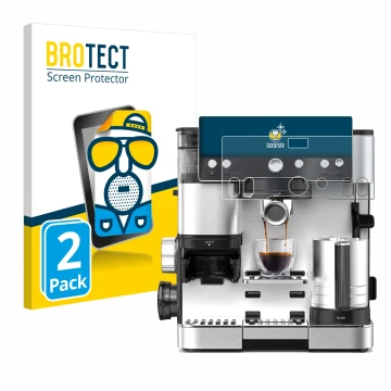 Vorderseite einer Produktverpackung mit dem Markenlogo BROTECT. Daneben ist das Gerät Ninja Luxe Cafe Essential mit dem zugehö