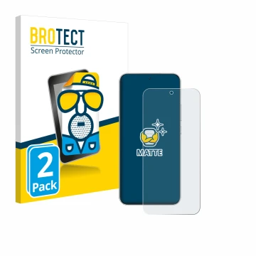 Vorderseite einer Produktverpackung mit dem Markenlogo BROTECT. Daneben ist das Gerät Honor Magic 7 mit dem zugehörigen Displa