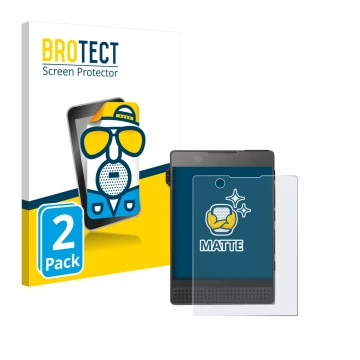Vorderseite einer Produktverpackung mit dem Markenlogo BROTECT. Daneben ist das Gerät Light Phone 3 mit dem zugehörigen Displa