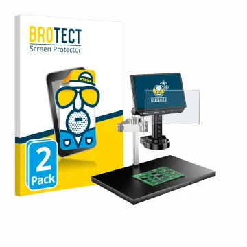 Vorderseite einer Produktverpackung mit dem Markenlogo BROTECT. Daneben ist das Gerät Tomlov TM4K-AF-MAX mit dem zugehörigen D