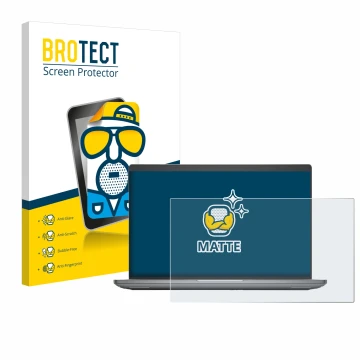 Vorderseite einer Produktverpackung mit dem Markenlogo BROTECT. Daneben ist das Gerät Dell Precision 3591 Workstation mit dem 