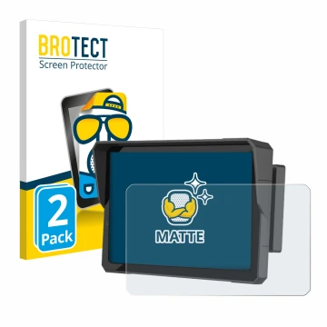 Vorderseite einer Produktverpackung mit dem Markenlogo BROTECT. Daneben ist das Gerät Carpuride W702B Pro 7