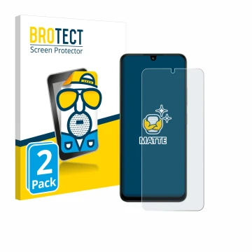 Vorderseite einer Produktverpackung mit dem Markenlogo BROTECT. Daneben ist das Gerät Xiaomi Poco C75 mit dem zugehörigen Disp