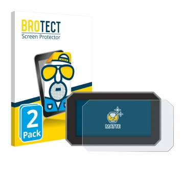 Vorderseite einer Produktverpackung mit dem Markenlogo BROTECT. Daneben ist das Gerät Suzuki V-Strom 800DE 2024 mit dem zugehö