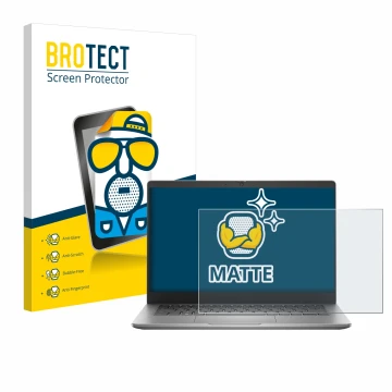 Vorderseite einer Produktverpackung mit dem Markenlogo BROTECT. Daneben ist das Gerät Dell Latitude 3340 Laptop 13.3