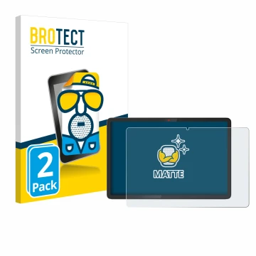 Vorderseite einer Produktverpackung mit dem Markenlogo BROTECT. Daneben ist das Gerät Lenovo Chromebook Duet 11M889 mit dem zu