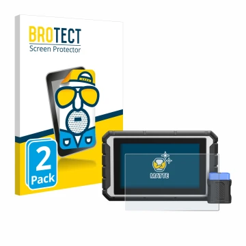 Vorderseite einer Produktverpackung mit dem Markenlogo BROTECT. Daneben ist das Gerät ArtiDiag 900BT mit dem zugehörigen Displ