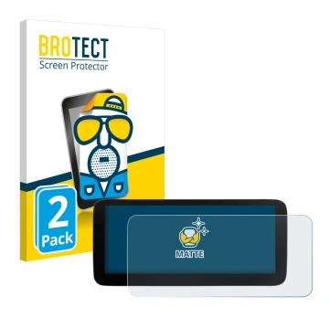 Vorderseite einer Produktverpackung mit dem Markenlogo BROTECT. Daneben ist das Gerät Xtrons B0CMTQ48KL 10,25