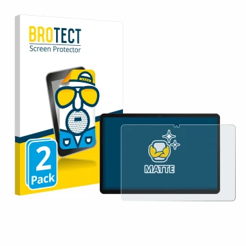 Vorderseite einer Produktverpackung mit dem Markenlogo BROTECT. Daneben ist das Gerät Chuwi Hi10 X1 mit dem zugehörigen Displa