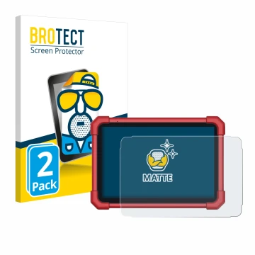 Vorderseite einer Produktverpackung mit dem Markenlogo BROTECT. Daneben ist das Gerät Launch X-431 Euro Link mit dem zugehörig