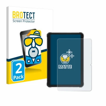 Vorderseite einer Produktverpackung mit dem Markenlogo BROTECT. Daneben ist das Gerät Hotwav R8 mit dem zugehörigen Displaysch