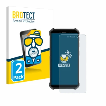Vorderseite einer Produktverpackung mit dem Markenlogo BROTECT. Daneben ist das Gerät Ulefone Armor X12 mit dem zugehörigen Di