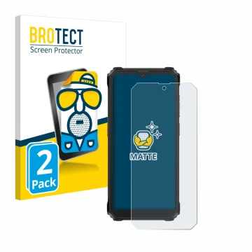 Vorderseite einer Produktverpackung mit dem Markenlogo BROTECT. Daneben ist das Gerät Blackview BV6200 Plus mit dem zugehörige