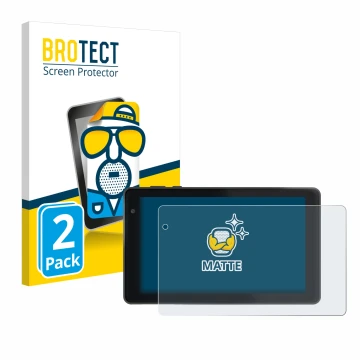 Vorderseite einer Produktverpackung mit dem Markenlogo BROTECT. Daneben ist das Gerät Lisciani Mio Tab 7 mit dem zugehörigen D