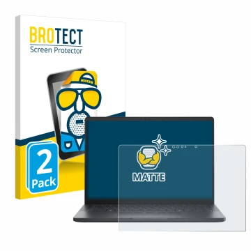 Vorderseite einer Produktverpackung mit dem Markenlogo BROTECT. Daneben ist das Gerät Dell Pro 13 Premium mit dem zugehörigen 