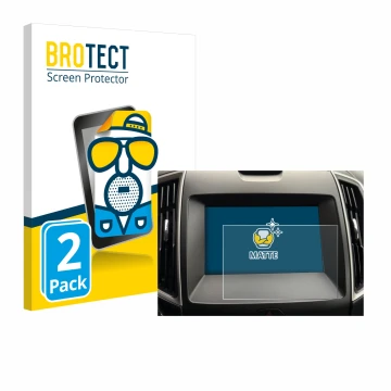 Vorderseite einer Produktverpackung mit dem Markenlogo BROTECT. Daneben ist das Gerät Ford Galaxy Infotainment Sync 3 (2019) m