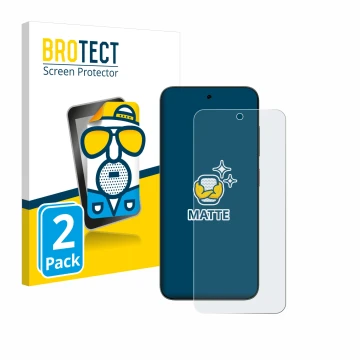 Vorderseite einer Produktverpackung mit dem Markenlogo BROTECT. Daneben ist das Gerät ZTE Blade V70 mit dem zugehörigen Displa