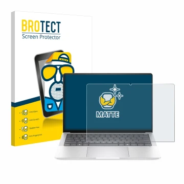 Vorderseite einer Produktverpackung mit dem Markenlogo BROTECT. Daneben ist das Gerät HP EliteBook X G1a 14