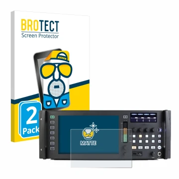 Vorderseite einer Produktverpackung mit dem Markenlogo BROTECT. Daneben ist das Gerät Behringer Wing Rack mit dem zugehörigen 