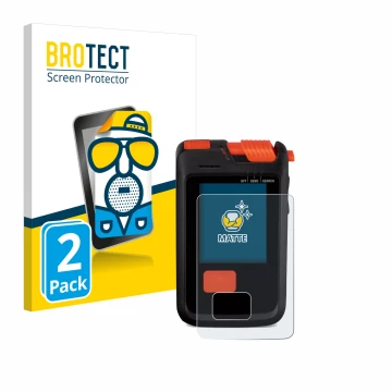 Vorderseite einer Produktverpackung mit dem Markenlogo BROTECT. Daneben ist das Gerät Mammut Barryvox S2 mit dem zugehörigen D