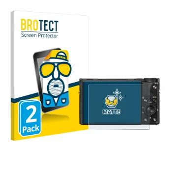 Vorderseite einer Produktverpackung mit dem Markenlogo BROTECT. Daneben ist das Gerät Sony Cyber-Shot DSC-RX100 VIIA mit dem z