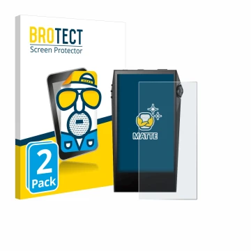 Vorderseite einer Produktverpackung mit dem Markenlogo BROTECT. Daneben ist das Gerät Astell&Kern SP3000M mit dem zugehörigen 